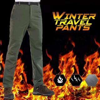 ภาพหน้าปกสินค้า🔥มีซับฟลีซ🔥Winter Travel Pants กางเกงกันหนาวซับฟลีซอบอุ่นพิเศษ (10300MM) ที่เกี่ยวข้อง