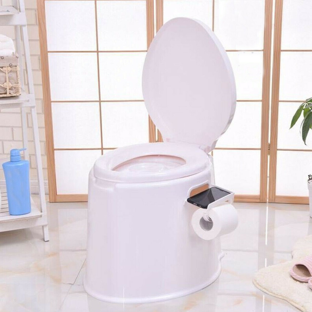 ภาพหน้าปกสินค้าชักโครกสุขาเคลื่อนที่ สุขภัณฑ์เคลื่อนที่ Portable toilet เหมาะสำหรับผู้ป่วย ผู้สูงอายุ จุได้ 5.5 ลิตร ขนาด 41x49x37.5 cm จากร้าน yayastore2018 บน Shopee