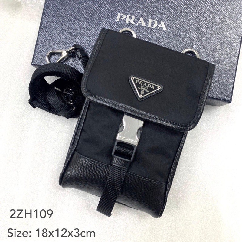 Prada Nylon Phone Holder, Designer code: 2ZT0122DMI