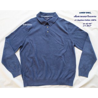 Lands End เสื้อสเวตเตอร์ - สีกรมท่า ไซส์ 42