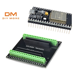 Diymore ESP32 บอร์ดขยายสัญญาณ เข้าได้กับ NodeMCU-32S Lua 38Pin GPIO 2.4GHz โหมดคู่ WiFi และเสาอากาศโมดูลบลูทูธ