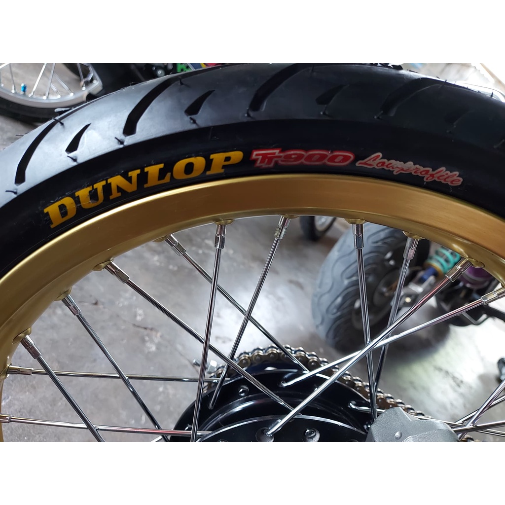 ยางนอกดันล็อป-dunlop-รุ่น-tt900-โลโก้เหลือง-ยางใหม่ปี2023-ขอบ-17และ18-ยางคุณภาพสูง-รีดน้ำได้ดี-เนื้อยางนุ่ม-เกาะถนนดี