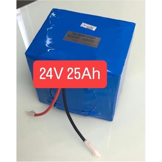 แอมป์เต็มแท้ lifepo4 24V 25Ah สำหรับ จักรยานไฟฟ้า รถมอเตอร์ไซค์ไฟฟ้า