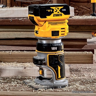 DEWALT เครื่องเซาะร่องไม้ไร้สาย ไร้แปรงถ่าน 18 โวลต์ ขนาด 6.35 มม รุ่น DCW600N-XJ (เครื่องเปล่า ไม่รวมชุดแบต)