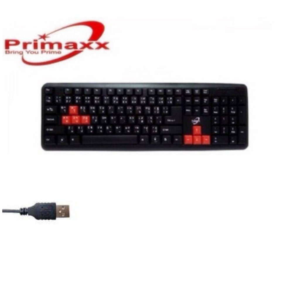 primaxx-kb-509-km-511-คีย์บอร์ดมีสาย-ใช้งานได้กับคอมพิวเตอร์โน็ตบุ๊คทั่วไป