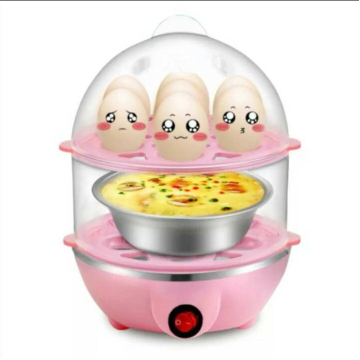 เครื่องต้มไข่-เครื่องนึ่งไข่อเนกประสงค์-boiled-eggs-cooker-เครื่องต้มต้มไข่2ชั้น-350วัตต์-พร้อมส่ง