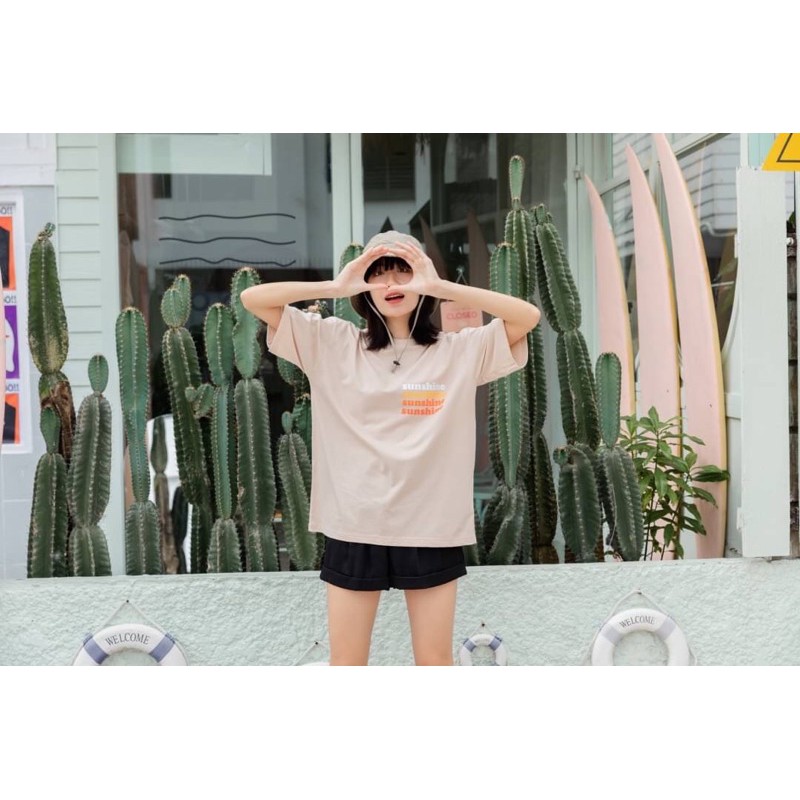 97x-beige-sunshine-เสื้อยืดโอเวอร์ไซส์-เสื้อยืดเกาหลี-เสื้อเกาหลี-เกาหลี