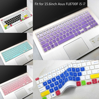 เคสแป้นพิมพ์ซิลิโคน แบบบาง สําหรับ Asus Fl8700F I5 I7 15.6 นิ้ว