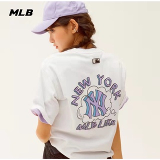 MLB (พร้อมส่ง) เสื้อMLB LIKE UNISEX T-SHIRT เสื้อยืดแขนสั้นพิมพ์ลาย เสื้อยืดคอกลม ของแท้💯%