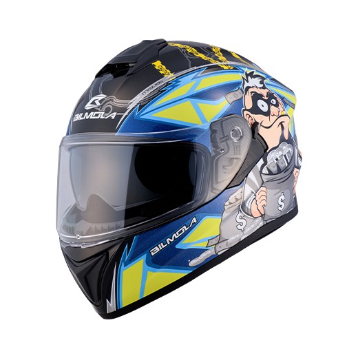 หมวกกันน็อค Bimola Nex POLIZIA YELLOW ( แถมโม่ง ฟรี ) | Shopee Thailand