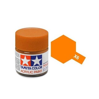 สีทามิย่าสูตรน้ำ Tamiya Acrylic X6 Orange 10ml