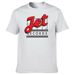 [100% Cotton] GILDAN เสื้อยืด ผ้าฝ้าย 100% พิมพ์ลายโลโก้ Jet Records สําหรับผู้ชาย