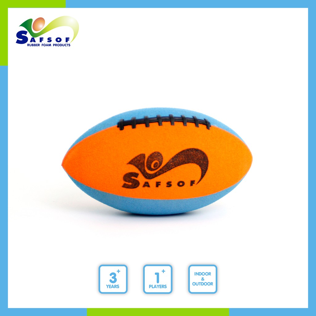 Safsof Rugby Ball ของเล่นยางฟองน้ำ ของเล่น ลูกรักบี้ วัสดุยาง รุ่น SP ...