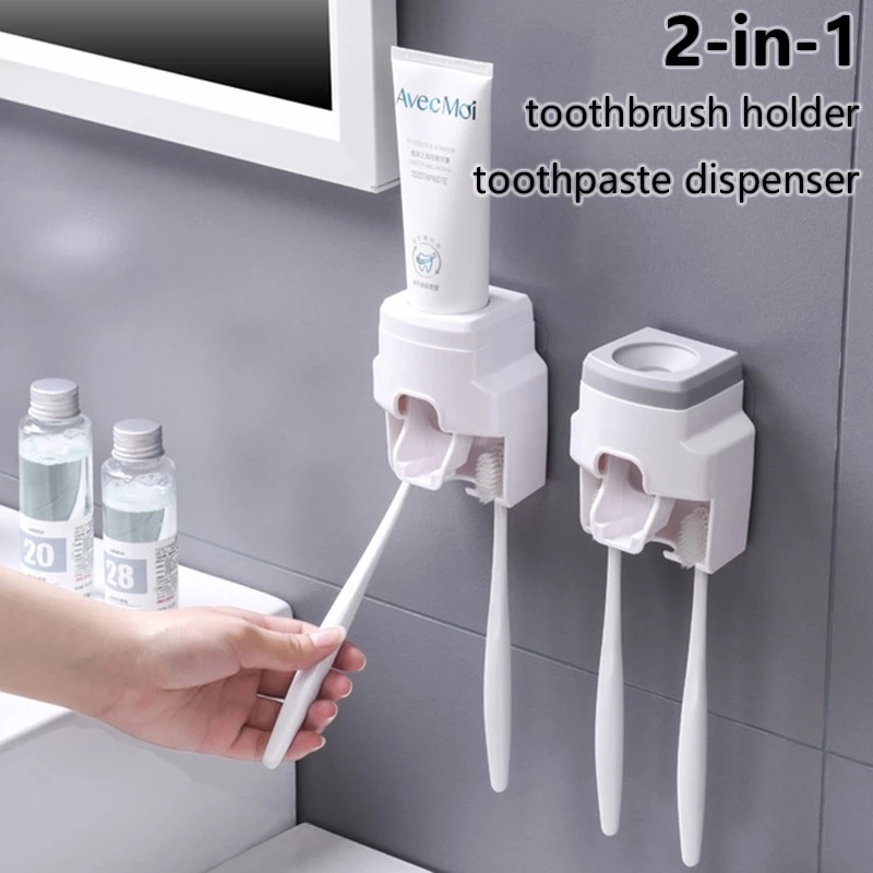 wall-mount-automatic-toothpaste-dispenser-self-adhesive-waterproof-toothbrush-holder-convenient-automatic-roller-squeezer