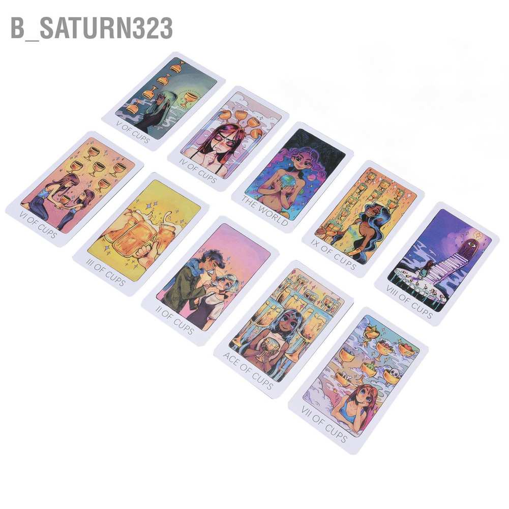 b-saturn323-ไพ่ทาโรต์-ฉบับภาษาอังกฤษ-เคลือบกระดาษ-สำหรับผู้เริ่มต้น-78-ใบ