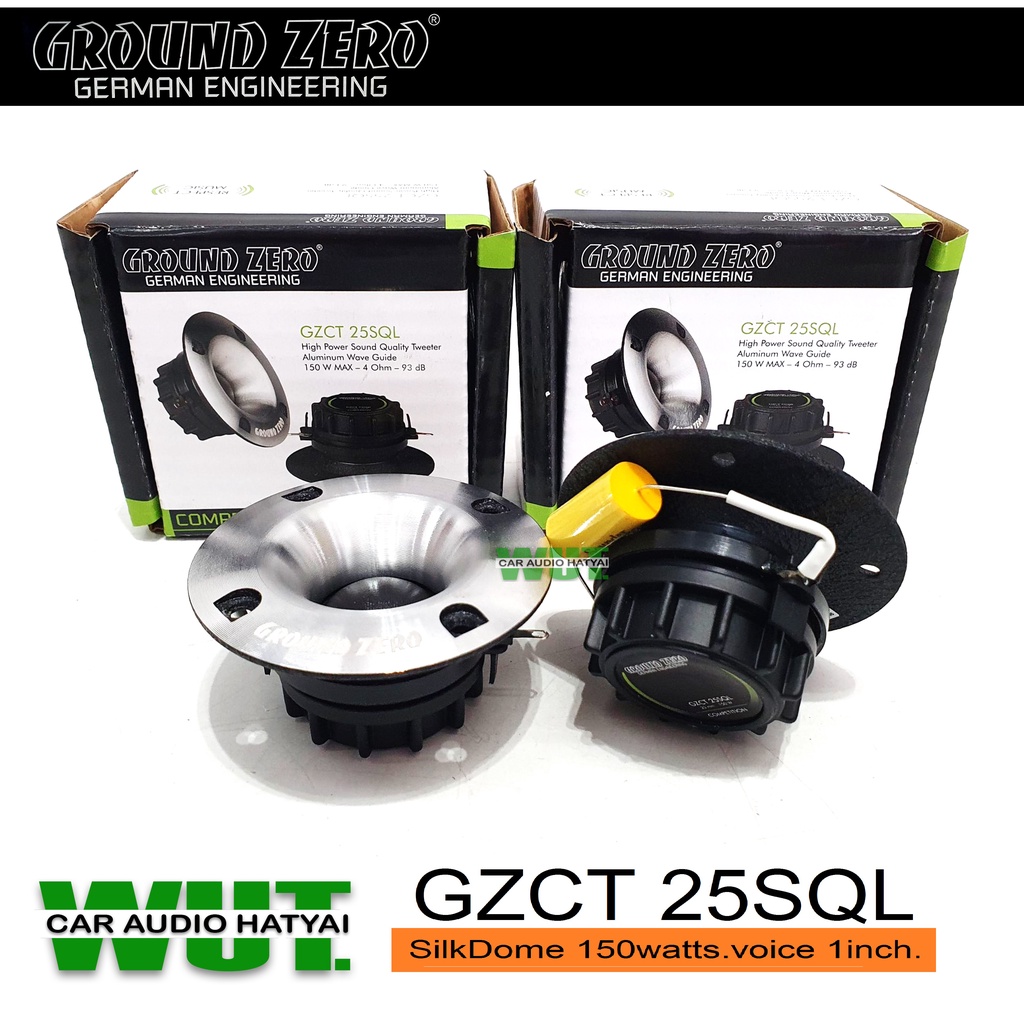 GROUND ZERO ลำโพงเสียงแหลม Silk Dome Tweeters 150Watts. Ground Zero ...