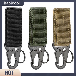 Babicool พวงกุญแจ คาราบิเนอร์ ไนล่อน หัวเข็มขัด MOLLE ตะขอเข็มขัด