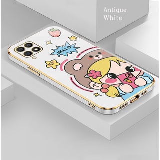 D102 รูปแบบ เคสซัมซุง a12 เคส Samsung A12 A50 A30S A50S A22 5G A02 A03S Phone Case DIY Thin Anime pop it  2022 New Casing ลายใหม่ๆ หนัง เคสโทรศัพท์ เคส หรูหรา ลาย การ์ตูน น่ารัก แฟชั่น สีชมพู กันกระแทก เคสนุ่ม ขอบเหลี่ยม สีดำ ของผู้ชาย