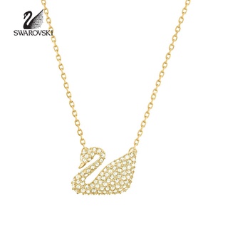【SALE】🔥พร้อมส่ง🔥Swarovskiแท้ แท้จริง แฟชั่น Swan necklace สร้อยคอหงส์ทอง โซ่ไหปลาร้า Swarovski