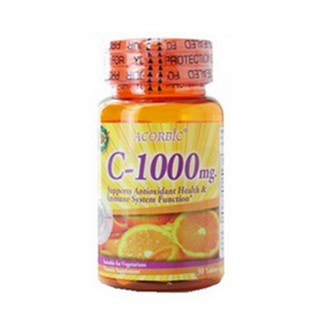 สินค้า วิตามินซีวิตามินซี ACORBIC C 1000 mg .