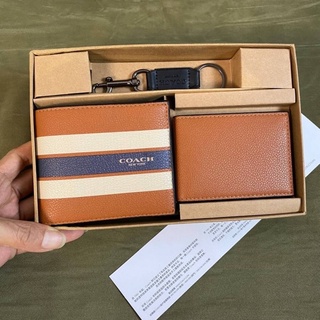 COACH 75399  COMPACT ID WALLET IN SIGNATURE CROSSGRAIN LEATHER