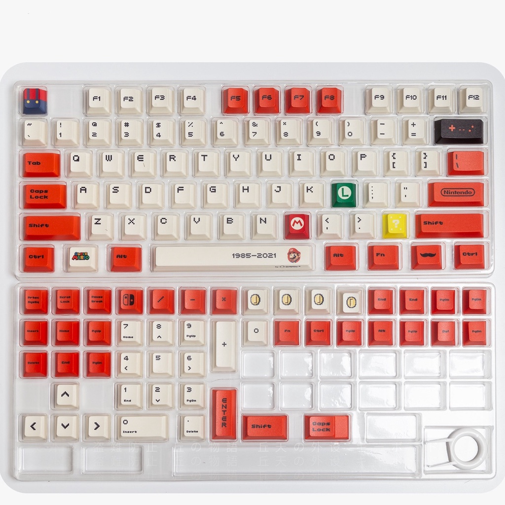 ภาพสินค้าพร้อมส่งจากไทย Mario keycap 122 PBT ปุ่มกดแป้นพิมพ์ ธีมมาริโอ้ DIYสำหรับแป้นพิมพ์เครื่องกล แป้นพิมพ์ไทย จากร้าน i5x8j03f0b บน Shopee ภาพที่ 7