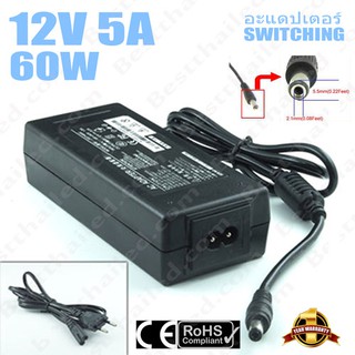 ภาพหน้าปกสินค้าหม้อแปลง อะแดปเตอร์ 12V สวิทชิ่ง 5A 60W ที่เกี่ยวข้อง