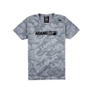Miamibay T-shirt เสื้อยืด รุ่น Pause แฟชั่น คอกลม ลายสกรีน ผ้า POLYESTER ฟอกนุ่ม ไซส์ S M L XL