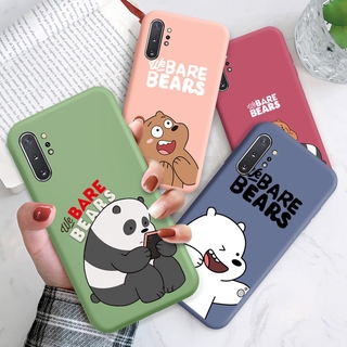 สำหรับ Samsung Galaxy Note8 Note9 Note10 Note 10 Plus 5G Note 20 Note20 Ultra การ์ตูนน่ารักหมีแพนด้าเคสใส่โทรศัพท์สำหรับเด็กผู้หญิงซิลิโคนเหลวแบบเต็มเคส Soft Case