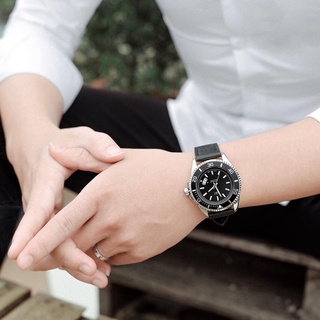 ส่งจากไทย มีเก็บเงินปลายทาง 😎 นาฬิกาผู้ชาย สายหนัง ASJ นาฬิกาแฟชั่น มีปฏิทิน กันน้ำ ระบบควอตซ์