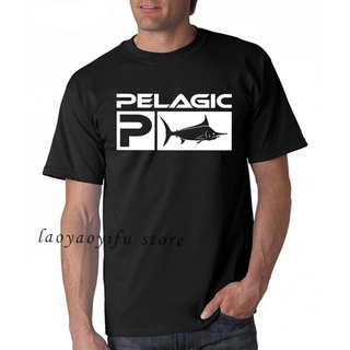 เสื้อยืดผ้าฝ้ายพรีเมี่ยม เสื้อยืด ผ้าฝ้าย พิมพ์ลายกราฟิก Pelagic Fishing แฟชั่นฤดูร้อน สไตล์เรโทร สําหรับผู้ชาย