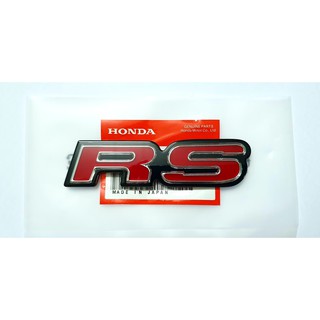 โลโก้ RS สำหรับรถ Honda ทุกรุ่น ( LOGO RS ติดหน้ารถ ติดท้ายรถ )