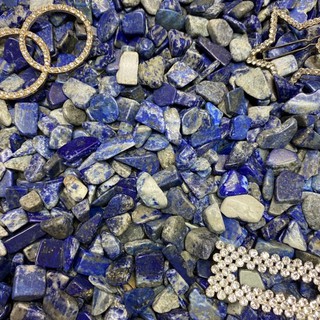 💎 หิน ลาพิส ลาซูลี L Lapis Lazuli 100g. หินแท้ หินใส่กระถ่าง หินมงคล หินธรรมชาติ  พร็อพถ่ายรูป แคคตัส DIY หินมงคล เศษหิน