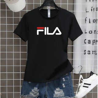 FILA-SHORTเสื้อทีเชิร์ตแขนสั้นยอดฮิตลายFILAใส่ได้ทั้งหญิงและชายใส่เที่ยวทำงานออกกำลังกาย