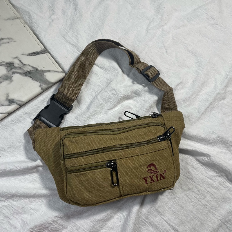 กระเป๋าคาดเอว-กระเป๋าคาดอกผู้ชาย-1109-yxin-fashion-กระเป๋าผ้าเเคนวาส-ผ้ากระสอบ-ขนาดเล็ก-small-size