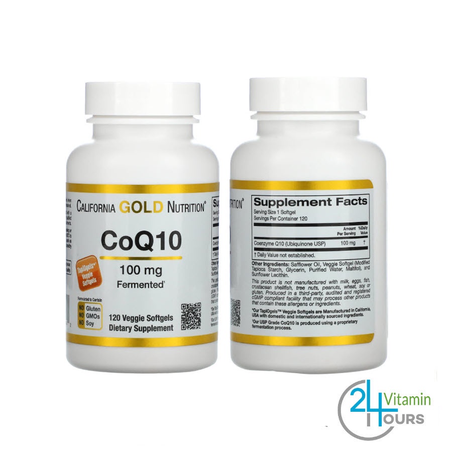 California Gold Nutrition CoQ10 , CO Q10 , 100 mg , 30 / 120 Softgels ...