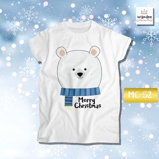 เสื้อยืดคริสต์มาส เสื้อคริสต์มาส Christmas &amp; Happy new year (MC52) เสื้อยืดคริสต์มาส