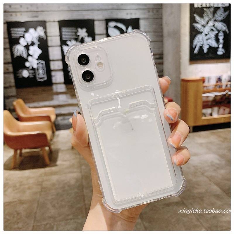 พร้อมส่งในไทย-เคสซิลิโคน-แบบเสียบบัตร-tpu-นิ่ม-ใช้สำหรับipทุกรุ่น-023