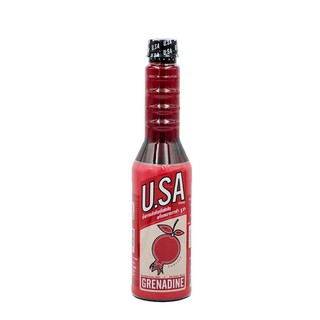 ไซรัปกลิ่นทับทิม น้ำเชื่อมกลิ่นทับทิม สีแดง ตรายูซ่า Grenadine sunrise Syrup (U.SA brand)