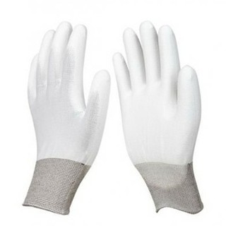 ถุงมือไนล่อนเคลือบพียู Work Glove Safe Fit แบบเต็มฝ่ามือสวมใส่กระชับ T0884