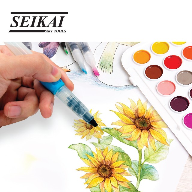 seikai-ชุดพู่กันแท๊งค์กลม-3-ด้าม-brush-tank-1-ชุด