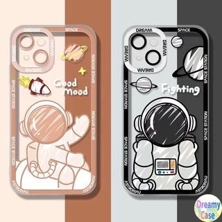 เคสโทรศัพท์มือถือแบบนิ่ม กันรอยเลนส์กล้อง ลาย Motif Good Mood สําหรับ Xiaomi Redmi Note 11 11S 10 10S 4G 10C 9T 9A 9C 10 9S 9 8 7 6 7A S2 Poco X3 NFC GT F3 F2 M3 M4 Pro 5G 4G นักบินอวกาศ