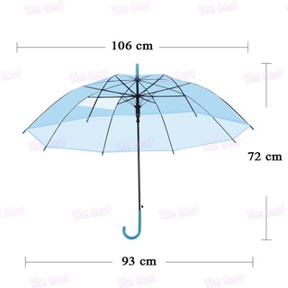 ภาพขนาดย่อของภาพหน้าปกสินค้าร่มเเบบใส ร่มคุณภาพดี เนื้อร่มโปร่งแสง ด้ามยาว จากร้าน thebest9.shop บน Shopee