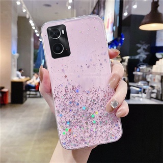 Ready Stock เคส OPPO A96 4G Find X5 Pro 2022 New Fashion TPU Soft Case Simple Starry Sky Bling Transparent Cover เคสโทรศัพท์ OppoA96 FindX5Pro