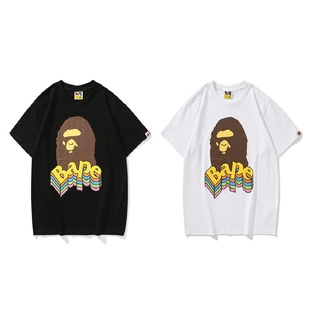 ทางเลือกที่ดีที่สุดของคุณBape เสื้อยืด พิมพ์ลายการ์ตูน SpongeBob 3D สีพื้นS-5XL