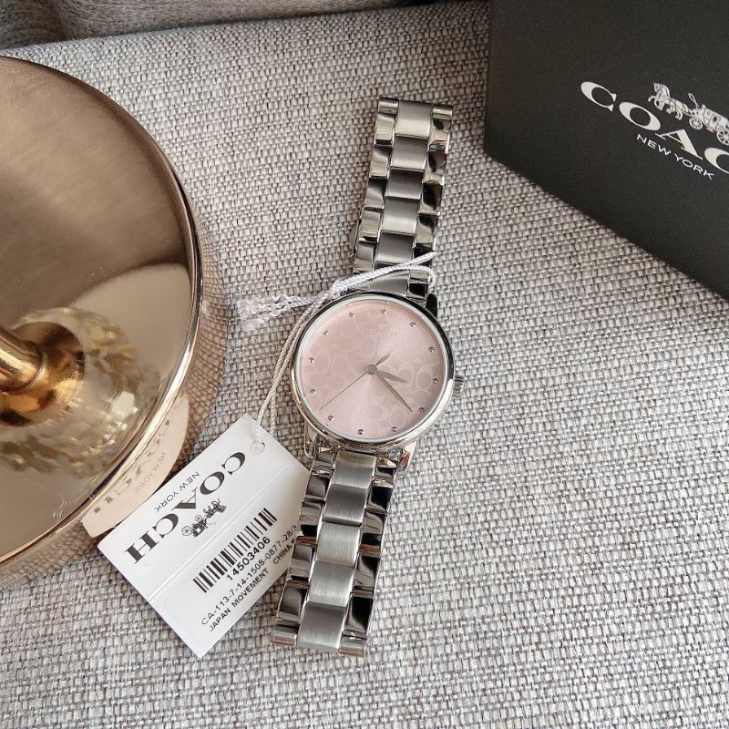 สด-ผ่อน-นาฬิกา-สีเงินหน้าปัดชมพู-coach-หน้าปัด-36-มิล-14503406-coach-grand-ladies-stainless-steel-watch