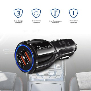 buw24u ที่ชาร์จในรถ 6A ที่ชาร์จแบตในรถ ชาร์จเร็ว USB car charger quick charge หัวชาร์จ อะแดปเตอร์ ชาร์จในรถ 2ช่อง usb