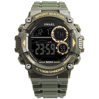 SMAEL Watch Men Waterproof LED Sports S Shock Resist Relogio Masculino Sport Watch Black Gold 1707 Men Digital Watches B