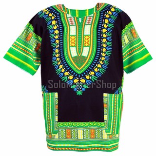 Dashiki African Shirt Cotton Hiphop เสื้อจังโก้ เสื้ออินเดีย เสื้อแอฟริกา เสื้อฮิปฮอป เสื้อโบฮีเมียน ad13t