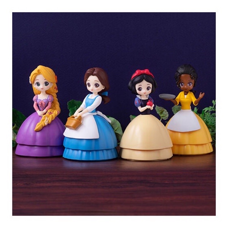 **พร้อมส่ง**กาชาปองเจ้าหญิงดิสนีย์ เทียน่า Disney Princess Capchara Hiroine Doll ของแท้